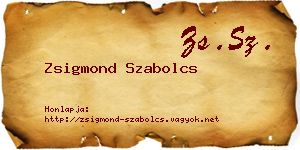 Zsigmond Szabolcs névjegykártya